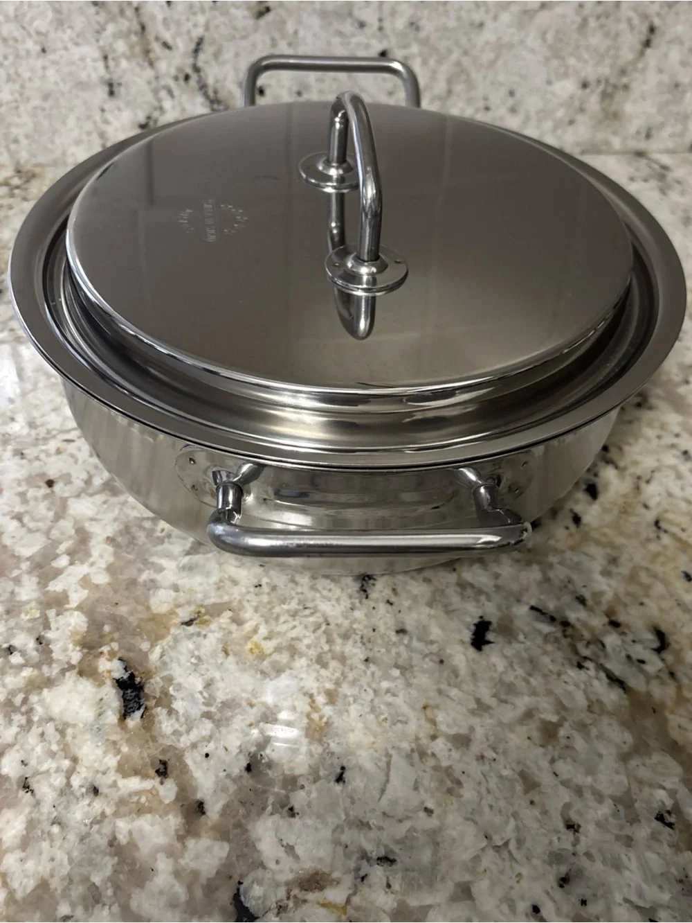 Dutch Oven Pan Silga Design 18/10 TEKNIKA Milano Italy Stainless Steel  07/19